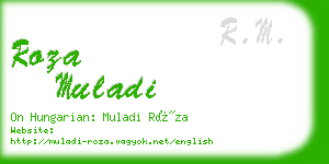 roza muladi business card